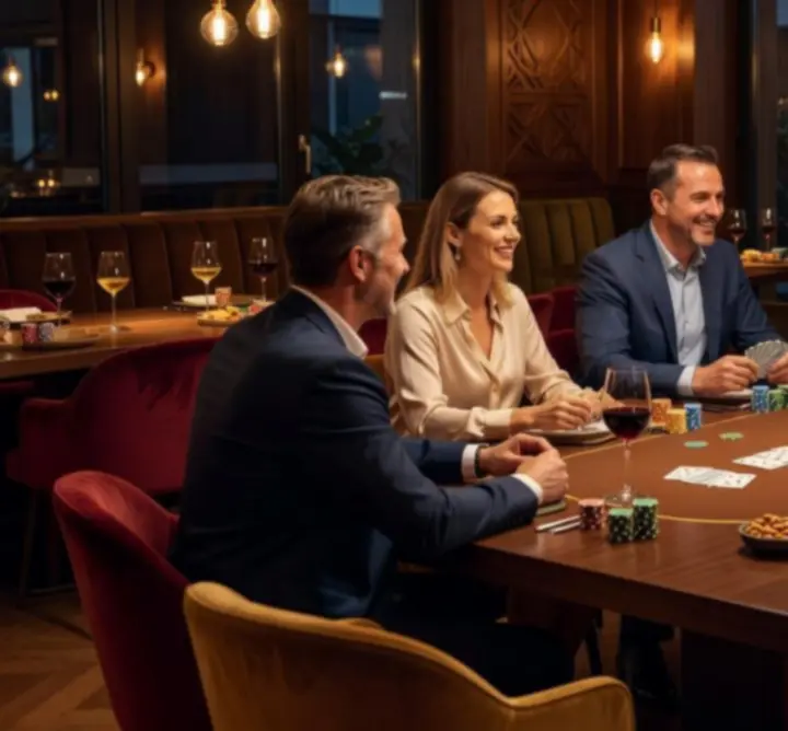 Elegáns offline poker est a Rendezveny Arena társalgóterében