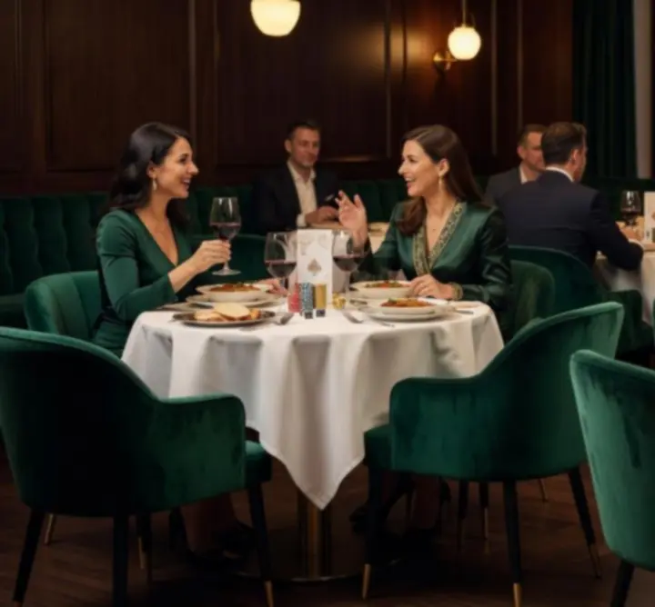 Privát vacsoraest elegáns, félhomályos környezetben a Rendezveny Arenában